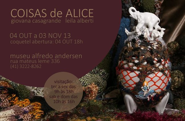 Amapar convida para a exposição “Coisas de Alice”, de Giovana Casagrande, esposa do magistrado Alexandre Fabiani